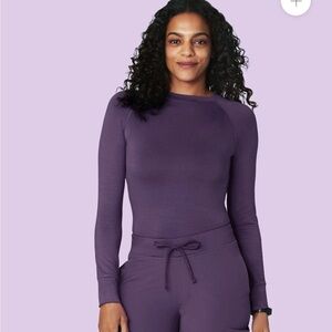 Mandala underscrub shirt purple sz L